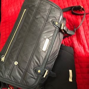 Authentic Burberry nylon & leather diaper bag